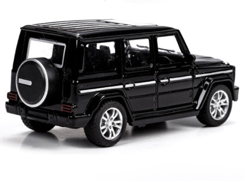 Storex Black Beauty: Premium Metal Toy Car - Mercedes G Wagon Edition(Black)
