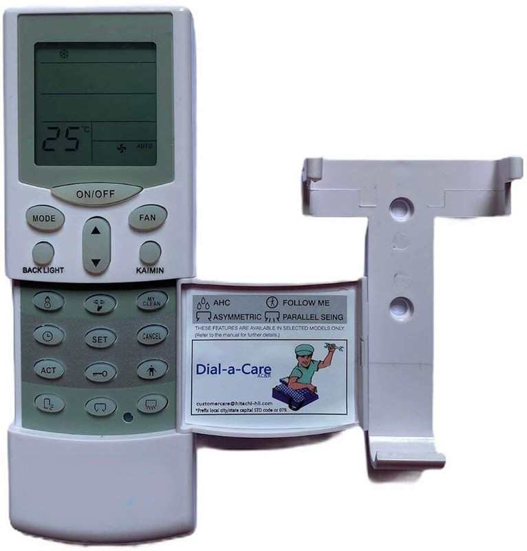 vmps 1 Year Warranty With Backlight Remote Compatible for Hitachi AC Remote Controller(White)