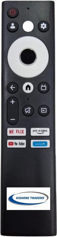 Kishore Traders Compatible Remote Control For Realme Techlife CineSonic Led Tv Realme TechLife CineSonic Smart Led Tv Remote Controller(Black)