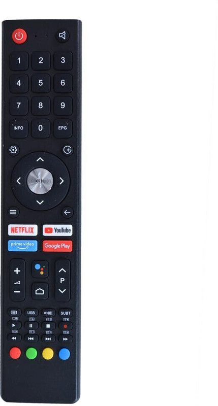 RESORB LED 601 BPL Smart Tv Voice Remote Original Suitable for Android 4k LED UHD HD Compatible for BPL Smart TV Remote Control (Exactly Same Remote will Only Work) Remote Controller(Black)