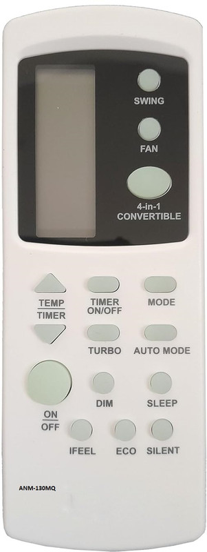 ANM Remote Compatible MARQ 1.5 Ton Split Inverter 4-in-1 Convertible Turbo Cool 153IPG23WQ Remote Controller(White)