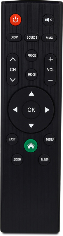 Thunderex Elista Without Voice Remote Compatible with Smart TV |Replacement for LED Smart TV Elista Remote Controller(Black)