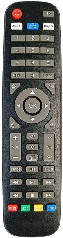 ANM REMOTE CONTROL COMPATIBLE FOR SMART TV HYUNDAI , SANSUI - EXACT SAME REMOTE ONLY WILL WORK, VERIFY ON 9408256237 Remote Controller(Black)