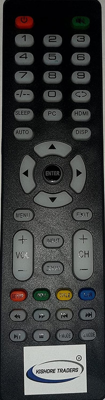 Kishore Traders Compatible Remote Control For Santosh Led Tv Remote Controller(Black)