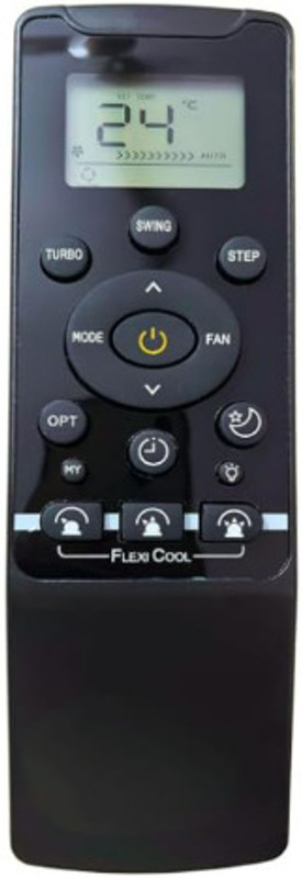 Tke  AC Remote Control AC-235, LCD Display, Compatible with RG56CMI-B0 Model Carrier Remote Controller(Black)