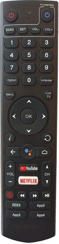 OG M60 BTB09B Set Top Box Remote with Voice Function Netflix Youtube Compatible for HATHWAY SET-TOP BOX Remote Controller(Black)