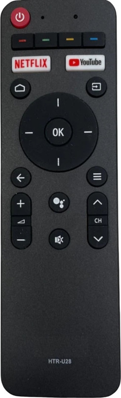 RE Haier Smart TV HTR U-28 Remote Controller(Black)