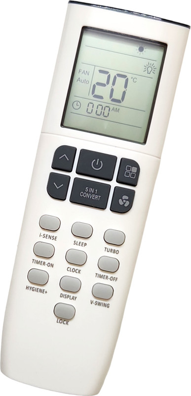 ERNIL R21W1 Compatible AC Remote for12TGC5 12TTC3GVA 18TINV3R32 18IINV5R32 12TINV5R32 24IINV3R32SFC 18LTC3WWR 18TTC5WVA Godrej 5IN1 AC R21W1 Remote Controller(White)