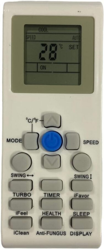 Woniry Ac Remote no.171 (with backlight) Compatible For onida ac remote control Onida, Reconnect Remote Controller(White)