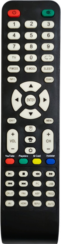 ERNIL OSCAR1 SMART Tv Remote Compatible For OSCAR SMART LED LCD TV Remote (Your Old Remote Must be Same) Remote Controller(Black)