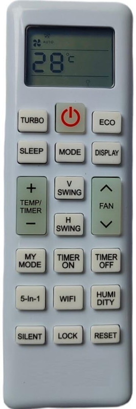 Woniry Air Conditioner Remote Compatible for LLYOD Split/Window AC Remote Control ( lloydd Remote Controller(White)