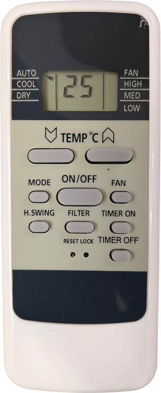 EHOP AC-137C COMPATIBLE REMOTE CONTROL FOR Ryoku ac Remote Hitachi Remote Controller(White)