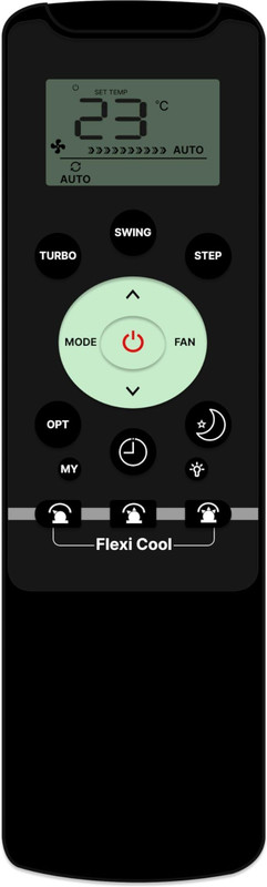 zieva store NA Compatible with  AC Remote for 1 1.5 2 ton Split/Window AC - AC 235 Carrier Remote Controller(Black)
