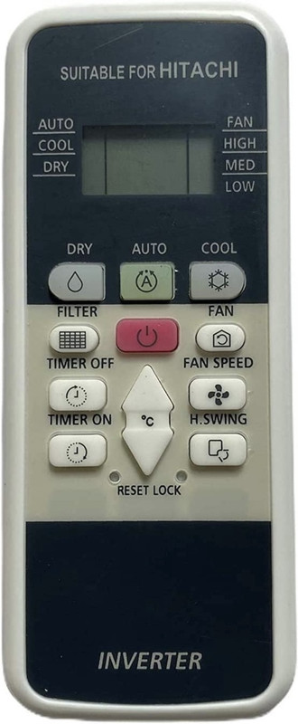 Rohit Electronics Air Conditioner Remote Compatible With Hitachi Split/Window Ac (EXACTLY SAME REMOTE WILL ONLY WORK) Remote Controller(White)