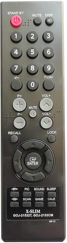 PP REMOTE X-SLIM COMPATIBLE TO GODREJ LED . OLD REMOTE MUST BE EXACTLY SAME Remote Controller(Black)