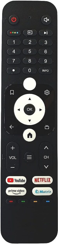 ANM LED Tv Remote Control Compatible for Haier HTR-U31 Smart Android Tv ( Non-Voice ), Verify on 9408256237 Remote Controller(Black)