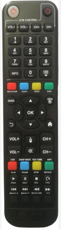 Sugnesh Compatible with Challenger Smart LED Android TV Remote Control New TvR-318 (J) (Exactly Same Remote Will Only Work) Remote Controller(Black)