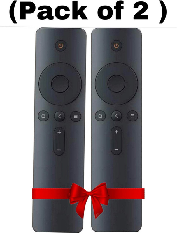 THE BLACK TECH MI 4A Remote Compatible for Xiaomi Redmi 4A Smart LED TV Without Voice (Pack of 2) MI Remote Controller(Black)