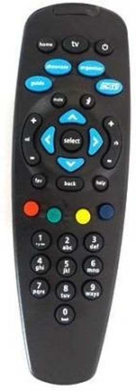 Aenoko Remote Tata Sky, Tata Play Remote Controller(Black)
