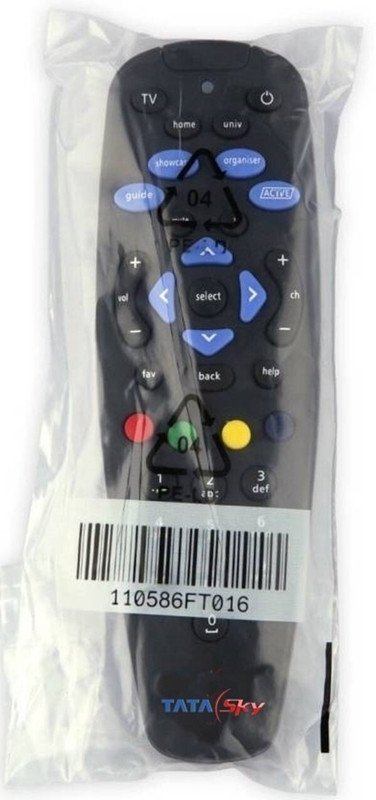 Tata Sky 100% Original Universal Box (Works With All Tv) tata sky, tata sky sd, tata sky hd Remote Controller(Black)