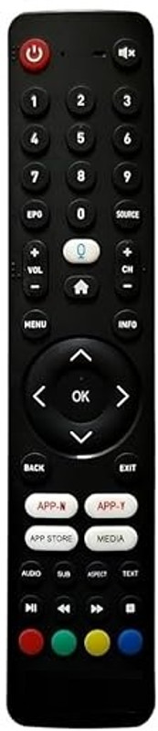 Rohit Electronics Remote Compatible for Cellecor & Candes Full HD LED Smart Android TV (Non Voice) (EXACTLY SAME REMOTE WILL ONLY WORK) Remote Controller(Black)