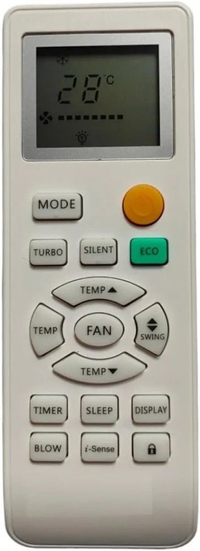 Xpecial M185 131-D G0DREJ AC Remote Compatible with GODREJ 1 / 1.5 / 2 TON AC Remote Controller(White)