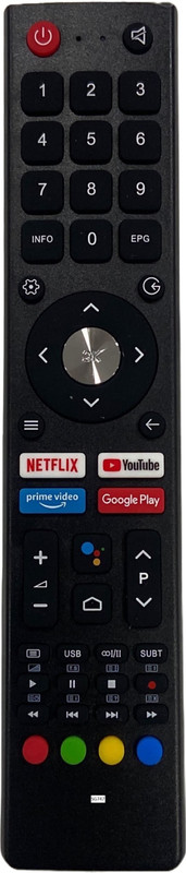 SHIELDGUARD Voice Remote Control 747 Compatible for BPL LED TV (With Voice function) (Match with your old remote) Remote Controller(Black)