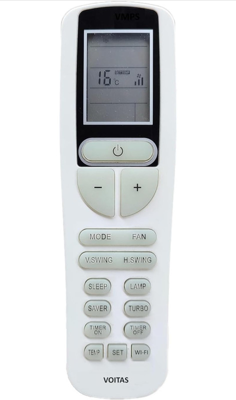 THE BLACK TECH Voltas Ac Air Conditioner Remote voltas Remote Controller (Black) VOLTAS Remote Controller(White)