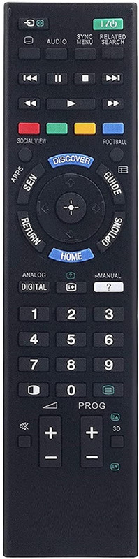 vmps 2 Year Warranty RM-GD032 RM-GD033 Compatible for Sony LCD LED Smart TV Remote Controller(Black)