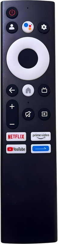 Crystonics LED 378 Voice & Bluetooth Remote Control For 4K Smart TV Compatible with Croma Full HD Android Smart LED TV, Croma 4K Ultra HD Smart LED TV Remote Controller(Black)
