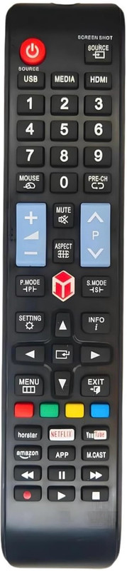 J.K. WEBSHOP Remote Control Compatible With Skywall LCD/LED TV (Match Old Remote Before Ordering) Remote Controller(Black)