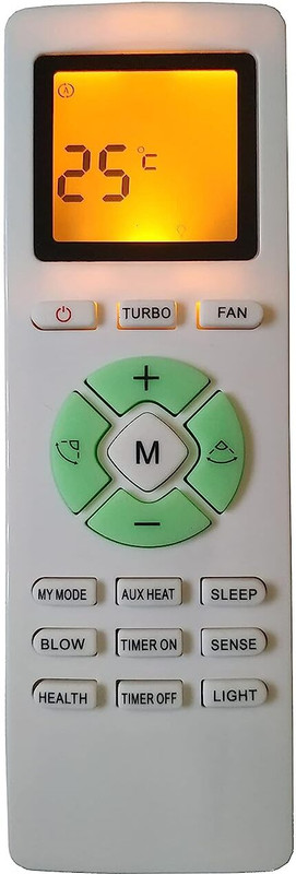 BhalTech 233 (Turbo) AC Remote Control with Display Light Compatible For Lloyd AC Remote Controller(Gray)