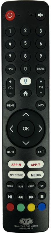 Cst Universal Remote Control for INTEX TV - No Voice Feature - Compatible with INTEX Smart TV, FOXSKY TV & Cellecor Smart TVs, LED 4K TVs Remote Controller(Black)