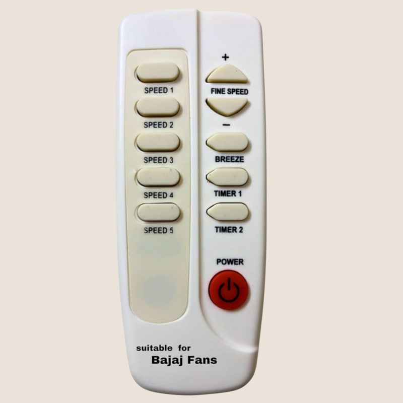 Paril Compatible with . Bajaj Ceiling fan remote Remote Controller(White)