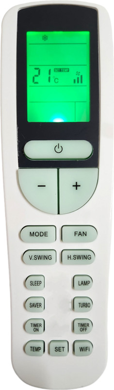 ERNIL AC Remote Compatible for Split/Window AC Voltas Smart Split Ac Remote With(Wifi Button & Light)(Old Remote Must be Same) Remote Controller(White)