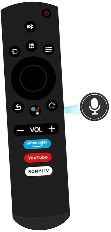 Elekpia Thomson LED TV Remote Compatible for  Smart LED TV (Voice Function) Thomson Remote Controller(Black)