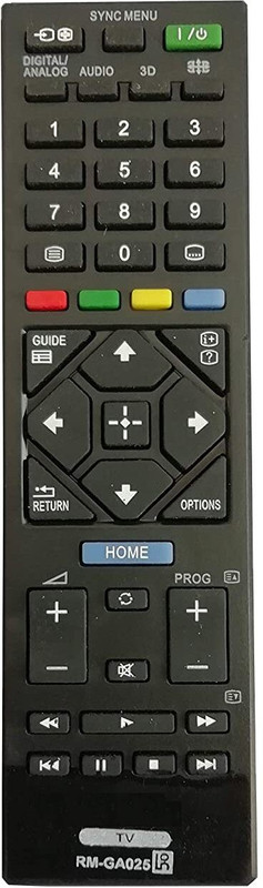 Hybite Compatible Remote for SONY Led/Lcd/Bravia 3D Smart Tv (Works With all SONY Tv) Universal Sony Tv Remote Controller (Black) sony Remote Controller(Black)