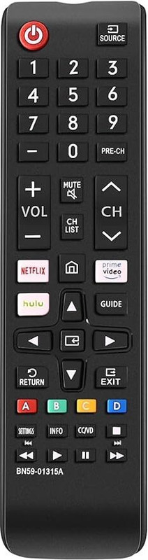 AACL TV Remote Compatible All Samsung LCD LED HDTV 3D Smart TVs Models - Black Remote Controller(Black)