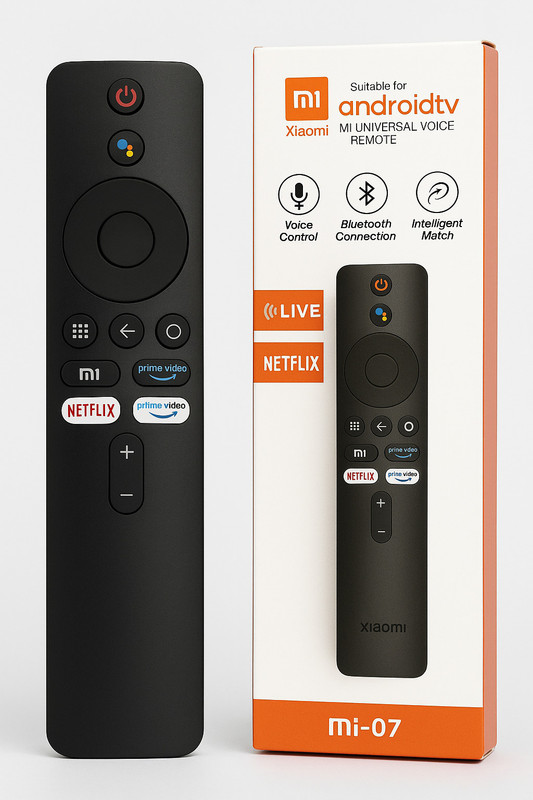 Turn&Chill Original Tv remote control with Voice Control Bluetooth smart tv Smart led remote control Xiaomi, MI Remote Controller(Black)