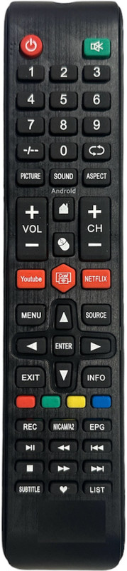 miracles in hand MIHGRN Remote Compatible with Smart LED TV Remote MARQ Remote Controller(Black)