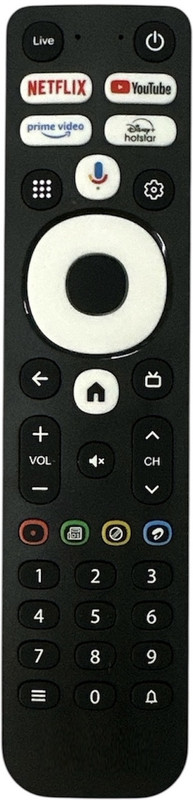 Airtel XSTREAMIPTVVC Voice Remote Compatible with XSTREAM TV IPTV OTT Box Remote AIRTEL Remote Controller(Black)
