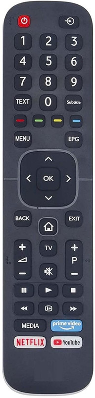 TIZOQ Remote Control No.CT-95013 Compatible for Toshiba LED TV Remote Controller(Black)