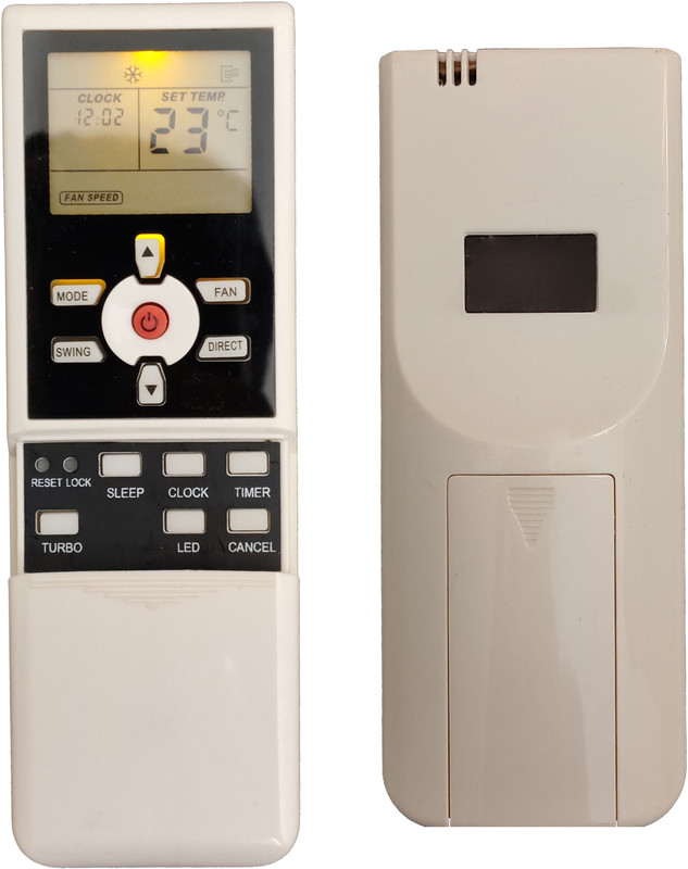 LipiWorld 55 AC Remote Control With Display Light Backlight Compatible For Kenstar AC Remote Controller(Grey)