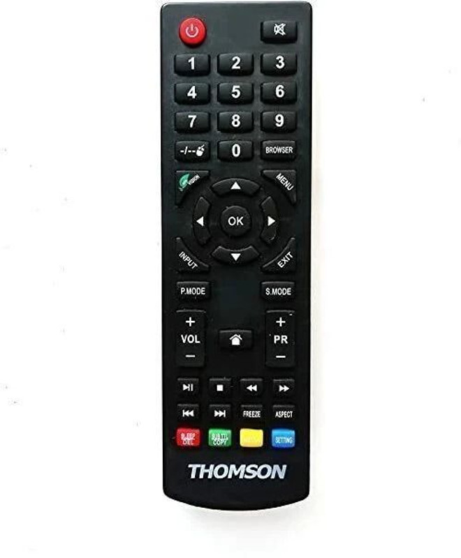 Gezok Thomson TV Remote THOMSON LED TV COMPATIBLE REMOTE THOMSON, Original Seller TBTIndia, no gaurantee for others Remote Controller(Black)