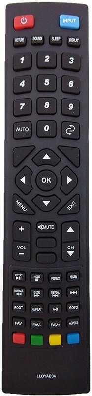 OG M170 Remote LLOYD04 Compatible with LLOYD LED LCD TV Remote Controller(Black)