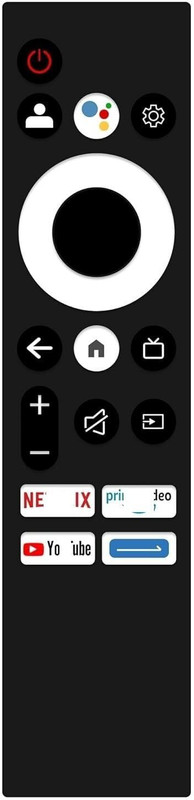 zieva store NA Compatible with  Smart Tv Remote – With Voice(Blue Arrow) - Pairing Must SANSUI Remote Controller(Black)