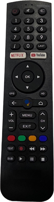 SHIELDGUARD Remote Control No. 292, Compatible for LED TV Sansui Remote Controller(Black)