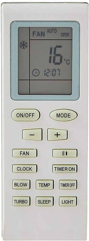 OKDEAL YB1FA YB0F YB1F2 YB1FB YB0F2 YB1FAF YB1F2F YB1F Y512V2 YB1B4 Y612C YAP0D Y202 18A 1 Year Warranty Compatible for VOLTAS ONIDA GODREJ LLOYD VIDEOCON, ELECTROLUX AC Remote Controller(White)