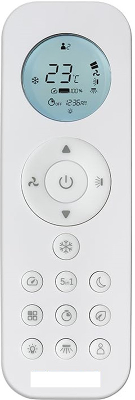 ANM Remote Compatible for 5 in 1 convertible Bluestar ac - exact same model only Remote Controller(White)