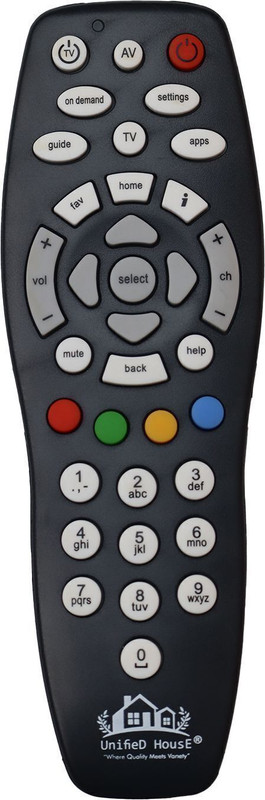 Tata Sky 100% Original Universal (Works With All Tv) NOT A RECORDING REMOTE Setop Box Remote Controller(Black)